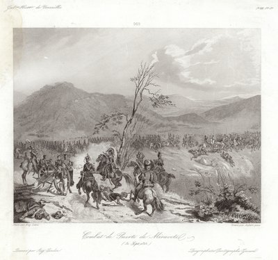 Kampen ved Puerto de Miravete af Eugene Louis Lami