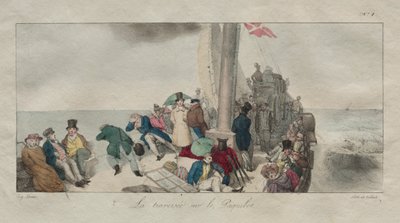 Souvenirs of London: Crossing on the Packet Boat af Eugene Louis Lami
