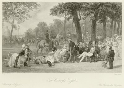 Champs Elysees af Eugene Louis Lami