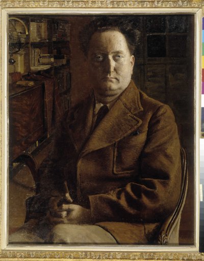 Portræt af forfatteren Jean Giono (1895-1970) af Eugene Martel