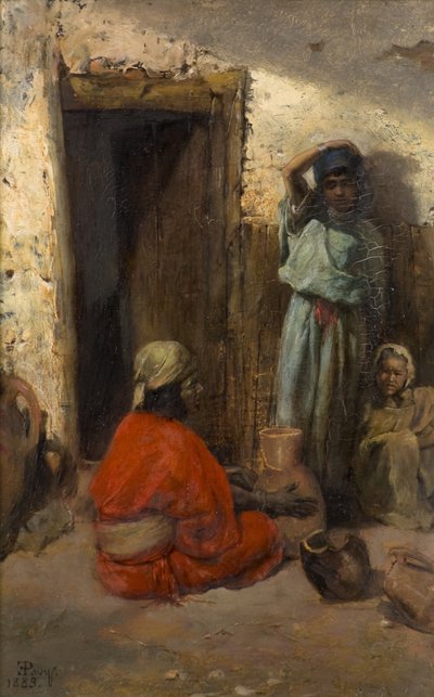 En arabisk gade af Eugene Pavy