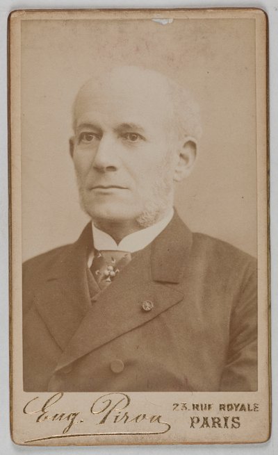 Porträt von Constant-Louis-Jean-Benjamin Jaurès (1823-1889), (Admiral, Diplomat, Politiker) af Eugene Pirou