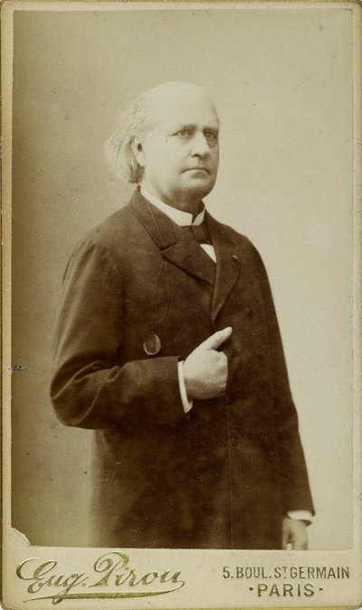 Portræt af Leconte de Lisle 1818-1894, ca. 1870. af Eugene Pirou