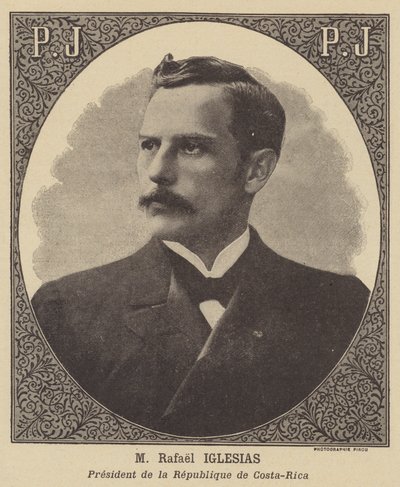 Rafael Iglesias, præsident for Republikken Costa Rica af Eugene Pirou