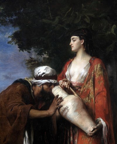 Rebecca til brønden. (detalje) af Eugene Romain Thirion