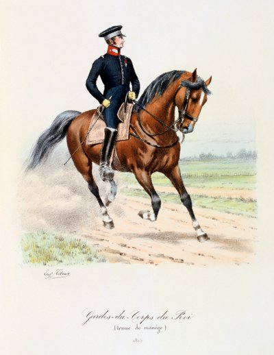 Kongens livvagter, karruseldragt, 1815 af Eugene Titeux