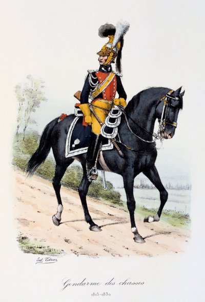 Gendarmes des Chasses, 1815-30 af Eugene Titeux
