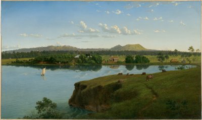 Purrumbete fra den anden side af søen af Eugene von Guérard
