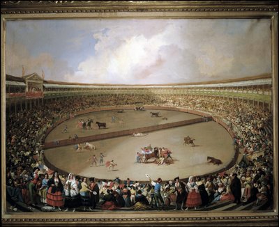Den delte tyrefægterarena af Eugenio Lucas Velazquez