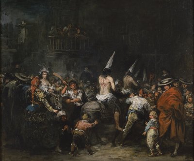 Dømt af inkvisitionen, anden halvdel af det 19. århundrede. af Eugenio Lucas Velázquez