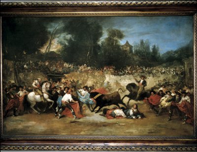 Tyren med halsbånd af Eugenio Lucas Villaamil