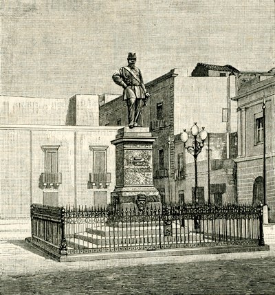 Monument til Vittorio Emanuele II (1820-1878), af Eugenio Maccagnani (1852-1930), Lecce, Apulien, Italien af Eugenio Maccagnani