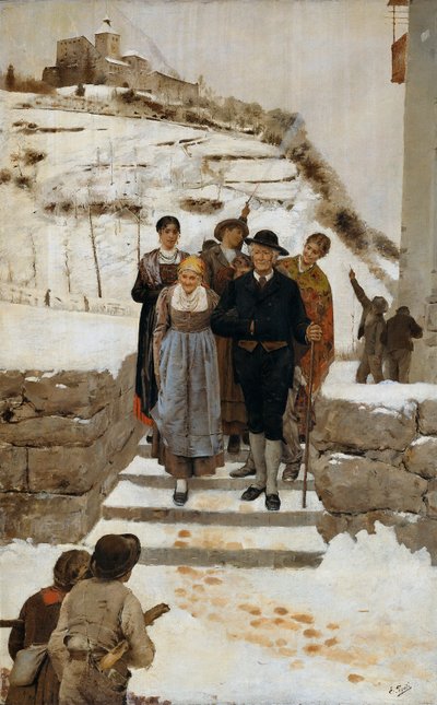 Guldbryllup i Sydtyrol af Eugenio Prati