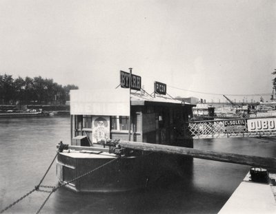 Båd på Seinen af Eugène Atget