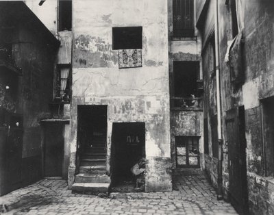 Gård, 41 rue Broca, Paris, 5. arrondissement, 1912 (albumen-sølvprint) af Eugène Atget