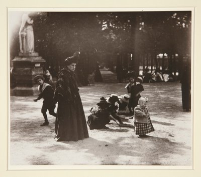 Børn - Luxembourghaven af Eugène Atget