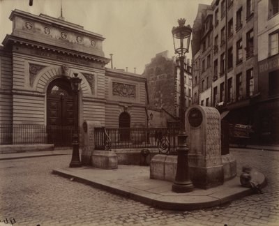 Fontæne af Ecole Polytechnique af Eugène Atget