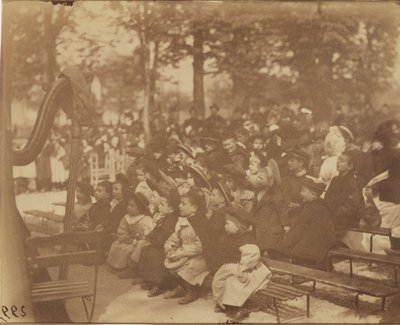 Guignol, Luxembourg Haver af Eugène Atget
