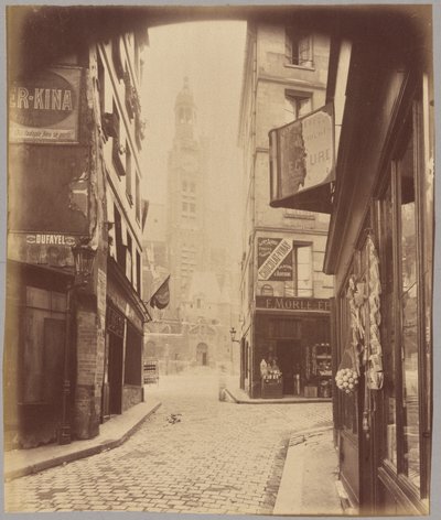 Saint-Étienne-du-Mont, rue de la Montagne Sainte-Geneviève af Eugène Atget