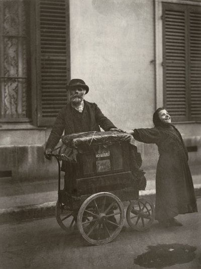Gademusikere af Eugène Atget