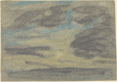 Skyer over havet af Eugène Boudin