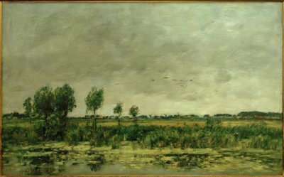 Moor ved Honfleur af Eugene Louis Boudin