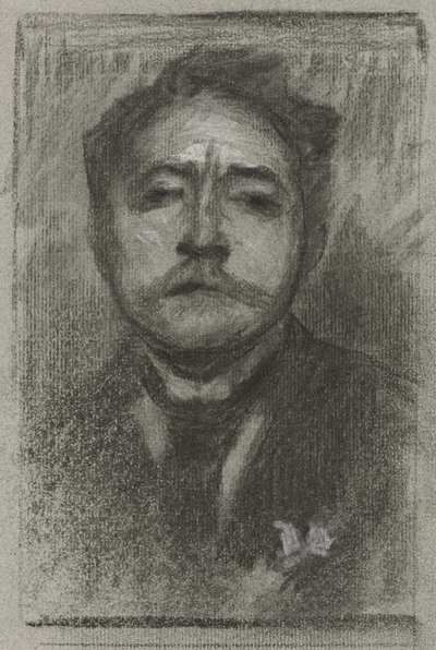 Portræt af Jean Ajalbert, ca. 1893. af Eugène Carrière
