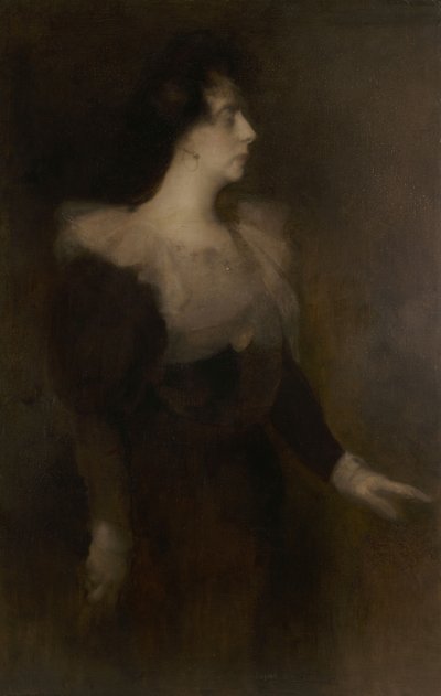 Portræt af Pauline Ménard-Dorian 1870-1941, ca. 1890. af Eugène Carrière