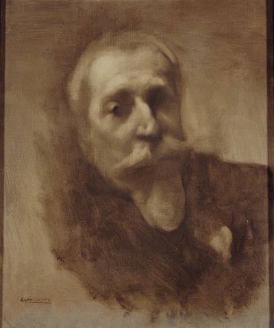 Portræt af digteren, journalisten og romanforfatteren Anatole France 1844-1924, ca. 1900. af Eugène Carrière