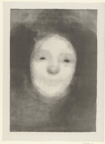Studie af leder af smilende kvinde Elise griner Etude de Femme eller Elise generøs L