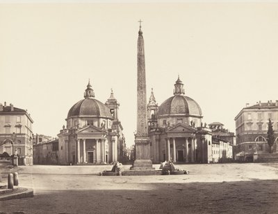 Piazza del Popolo, 1848-52. af Eugène Constant