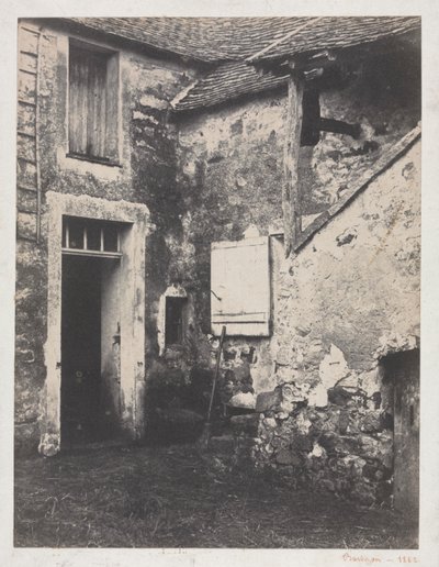 Gårdsplads, 1862. af Eugène Cuvelier
