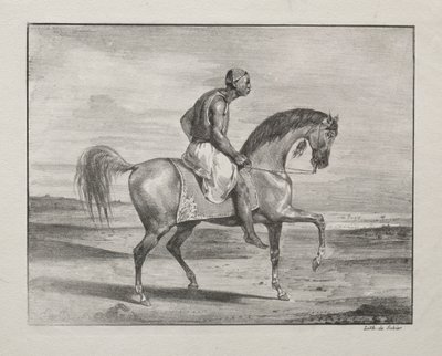 afrikansk til hest af Eugène Delacroix