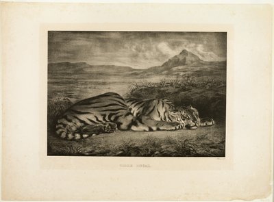 Bengalske tiger af Eugène Delacroix