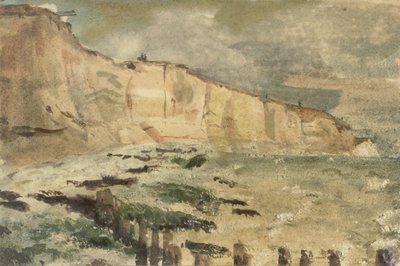 Kridtklinterne ved Dieppe Udsigter i og omkring Dieppe, fra årene 1852-1855 (serietitel) af Eugène Delacroix