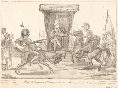 Polemisk duel af Eugène Delacroix
