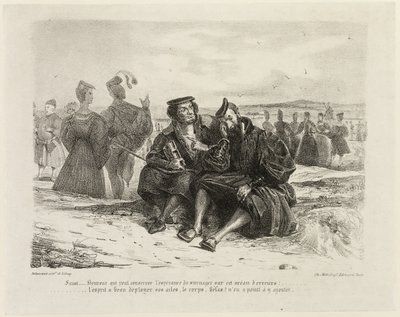 Faust og Wagner af Eugène Delacroix