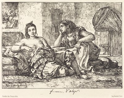 Kvinder fra Algier, 1833. af Eugène Delacroix