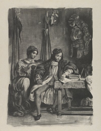 Goetz von Berlichingen skriver sine erindringer, 1836-43., 1836-43. af Eugène Delacroix