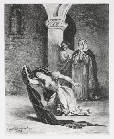 Hamlet: Ophelias sang af Eugène Delacroix