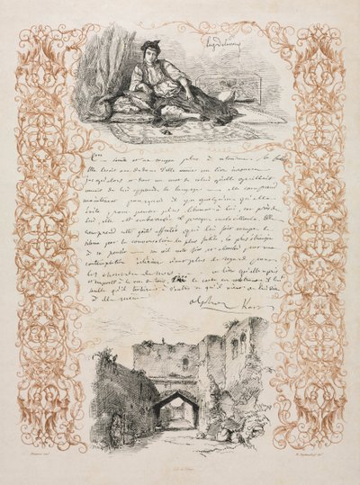 Jøde af Algier og en gade i Algier af Eugène Delacroix