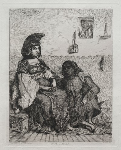 jødisk kvinde fra Algier af Eugène Delacroix