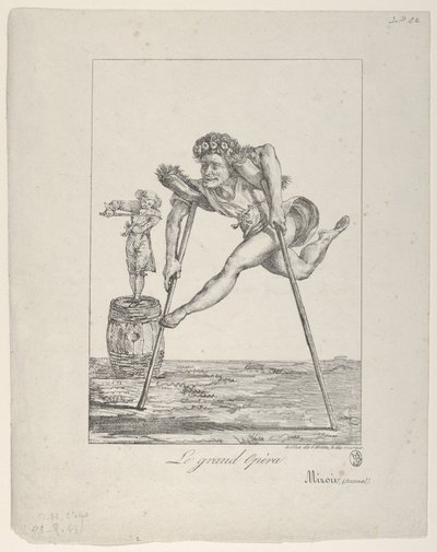 Den store opera, 1821., 1821. af Eugène Delacroix