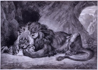 Løve af Atlas af Eugène Delacroix