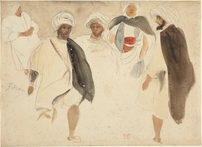 Studie af arabere af Eugène Delacroix