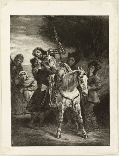 Den sårede Goetz plejet af bohemerne af Eugène Delacroix
