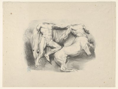 Theseus Erobrer af Kentauren Eurytus, 1825., 1825. af Eugène Delacroix