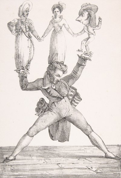 Italiensk Teater, 1821., 1821. af Eugène Delacroix
