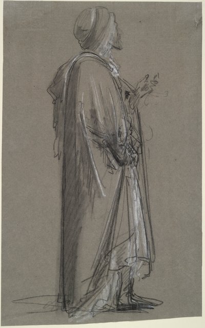Arabe-debout (A Standing Arab) af Eugène Fromentin