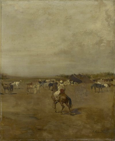 Arabisk lejr, ca. 1847 af Eugène Fromentin